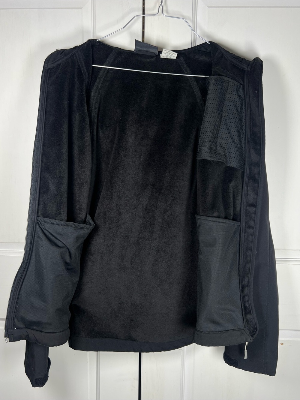 Double Diamond Jacket Womens Black Full Zip Soft Shell Outdoors Sz Large - Picture 4 of 11